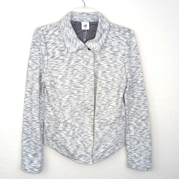 CABI Gray Neo Moto Jacket Blazer M - Picture 4 of 13